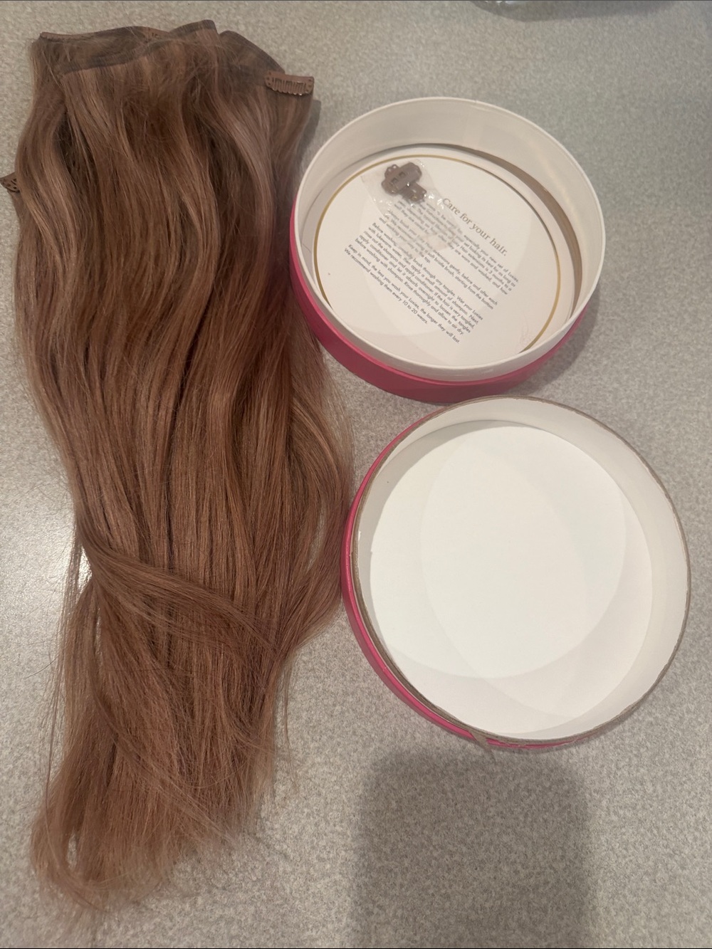 Gently used Luxy Hair clip ins in Dimensional Natural Blonde